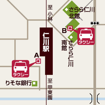 仁川駅駅前のりばマップ