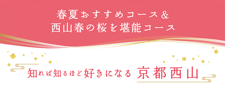 春夏おすすめコース&⻄⼭春の桜を堪能コース