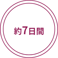 約7日間