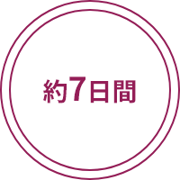 約7日間